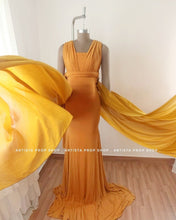 Load image into Gallery viewer, Mustard Convertible gown M-XL