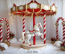 Load image into Gallery viewer, Christmas Carousel 5x8 Feet
