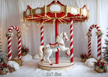Load image into Gallery viewer, Christmas Carousel 5x8 Feet

