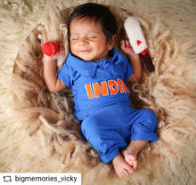 Load image into Gallery viewer, India cricket outfit 0-3m

