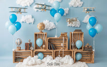 Load image into Gallery viewer, Blue Plane 5x8 Feet
