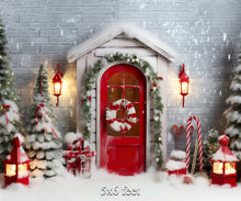 Load image into Gallery viewer, Candy Cane House 5x8 Feet
