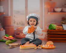 Load image into Gallery viewer, Chef outfit- Grey 0-3

