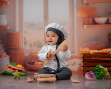 Load image into Gallery viewer, Chef outfit- Grey 0-3
