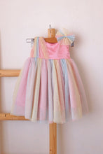 Load image into Gallery viewer, Rainbow frock 9-12m
