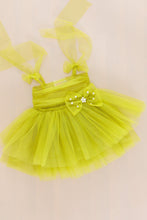 Load image into Gallery viewer, Charlotte Frock - Olive Green 3-6m
