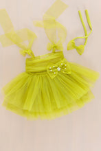 Load image into Gallery viewer, Charlotte Frock - Olive Green 3-6m
