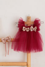 Load image into Gallery viewer, Elena Frock - Magenta 3-6m
