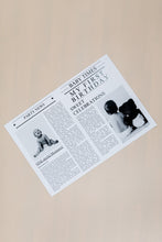 Load image into Gallery viewer, Newspaper- First birthday
