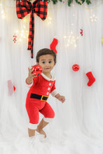 Load image into Gallery viewer, Santa Claus romper 3-6m
