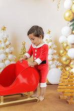 Load image into Gallery viewer, Santa Claus romper 3-6m
