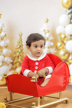 Load image into Gallery viewer, Santa Claus romper 3-6m
