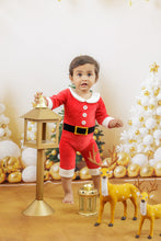 Load image into Gallery viewer, Santa Claus romper 3-6m
