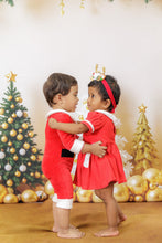 Load image into Gallery viewer, Santa Claus romper 3-6m
