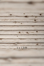 Load image into Gallery viewer, Vintage White Wood 5x8 Feet
