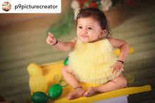Load image into Gallery viewer, Blessy romper- Yellow 6-9m
