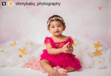 Load image into Gallery viewer, Mustard cupcake frock pink 9-12m
