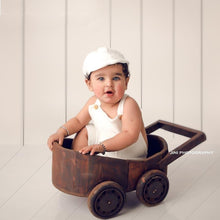 Load image into Gallery viewer, White Fuzzy Romper 9-12m
