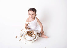 Load image into Gallery viewer, White Fuzzy Romper 9-12m
