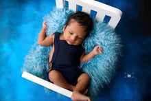 Load image into Gallery viewer, Blue Oliver Romper 0-3m
