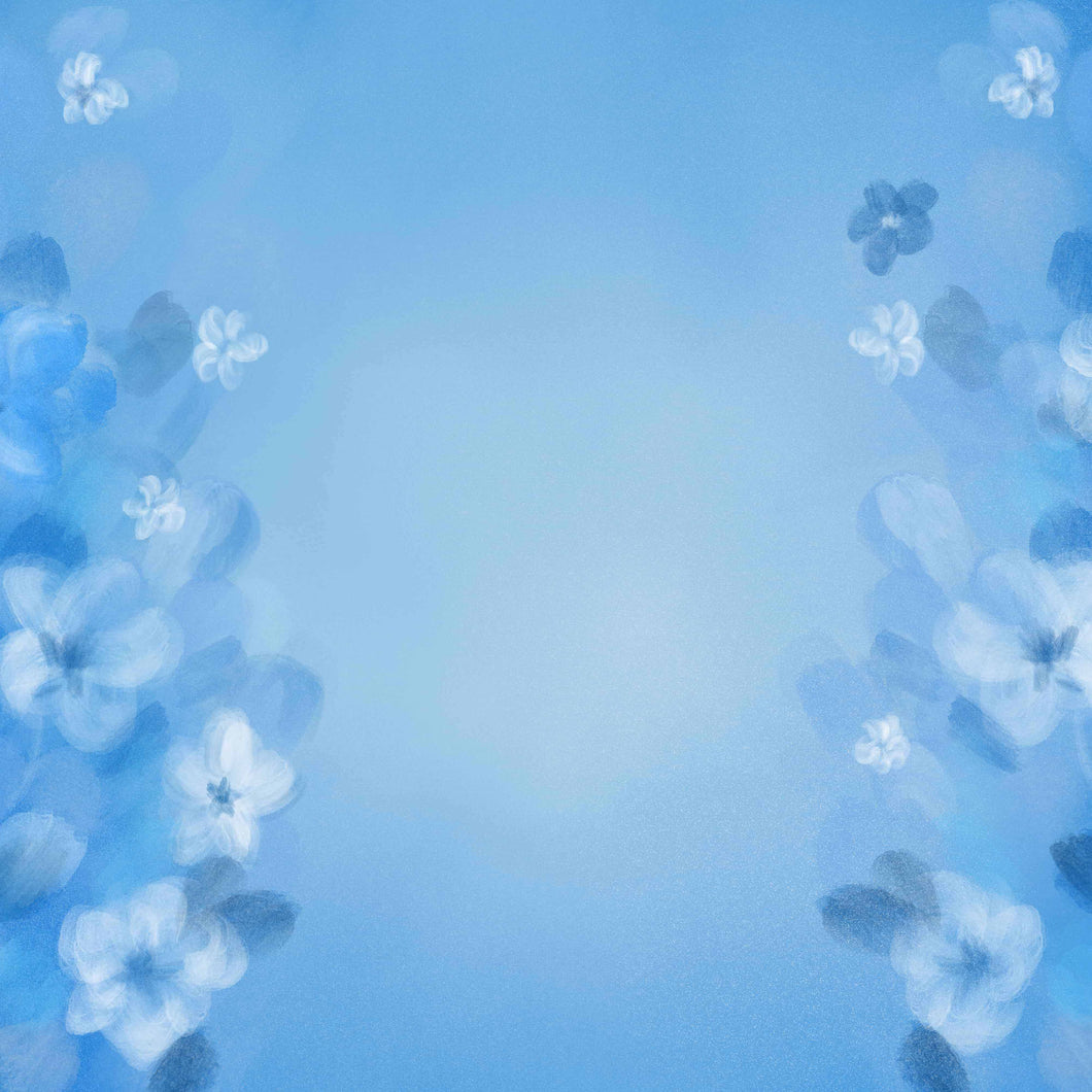 Blue Florals 5x4ft