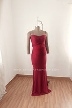 Load image into Gallery viewer, Burgundy Arianna gown M - L

