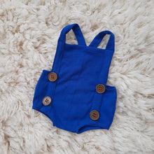 Load image into Gallery viewer, Blue Oliver Romper 0-3m
