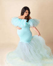 Load image into Gallery viewer, Blue Cotton Candy Gown M-L
