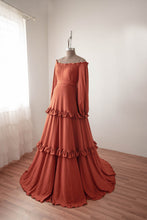 Load image into Gallery viewer, Lorette gown - Rust M-L
