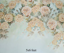 Load image into Gallery viewer, Peach Florals 5x6ft
