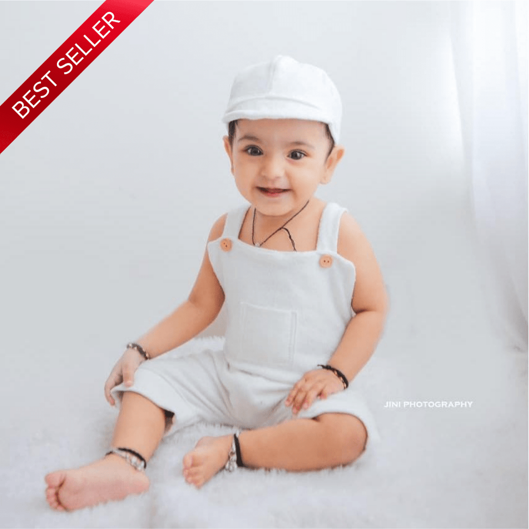 White Fuzzy Romper 6-9m