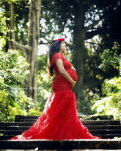 Load image into Gallery viewer, Red Brooklyn Gown L-XL
