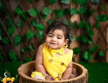 Load image into Gallery viewer, Yellow Edward romper 3-6m
