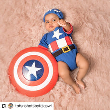 Load image into Gallery viewer, Captain America outfit 6-9m
